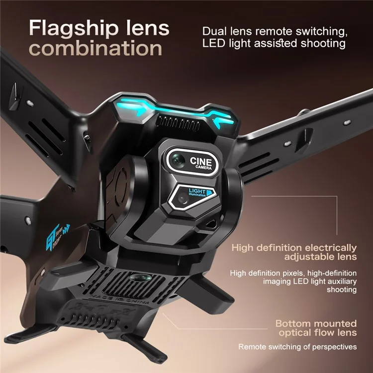 GT6 GPS Drone Brushless Quadcopter with HD Camera 3 Battery Version