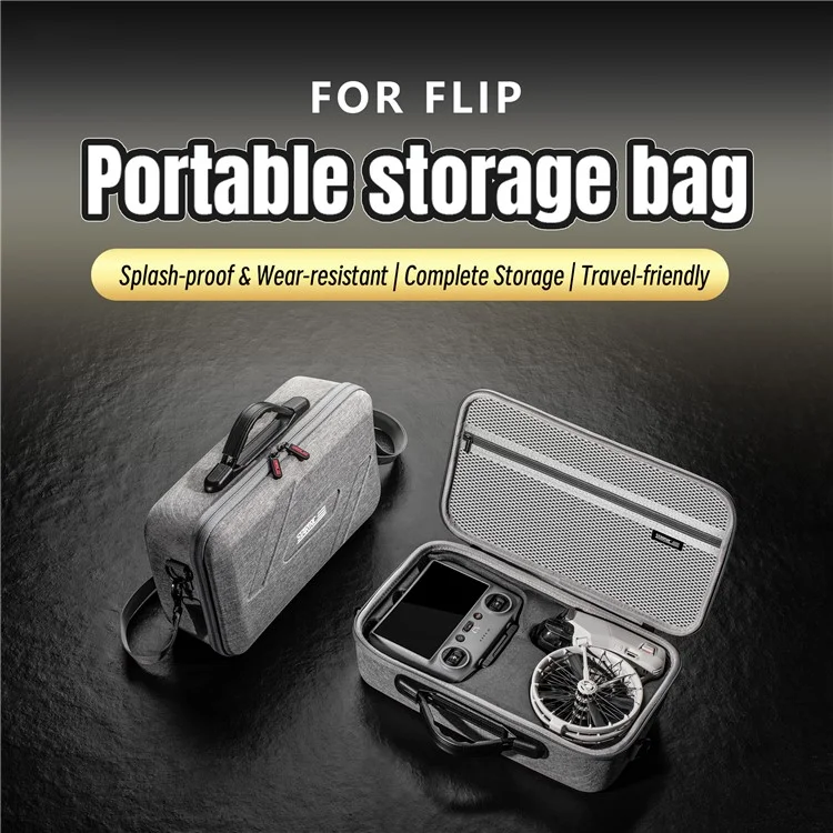 STARTRC 12200080 For DJI Flip Drone Carrying Case Remote Control Batteries Storage Bag
