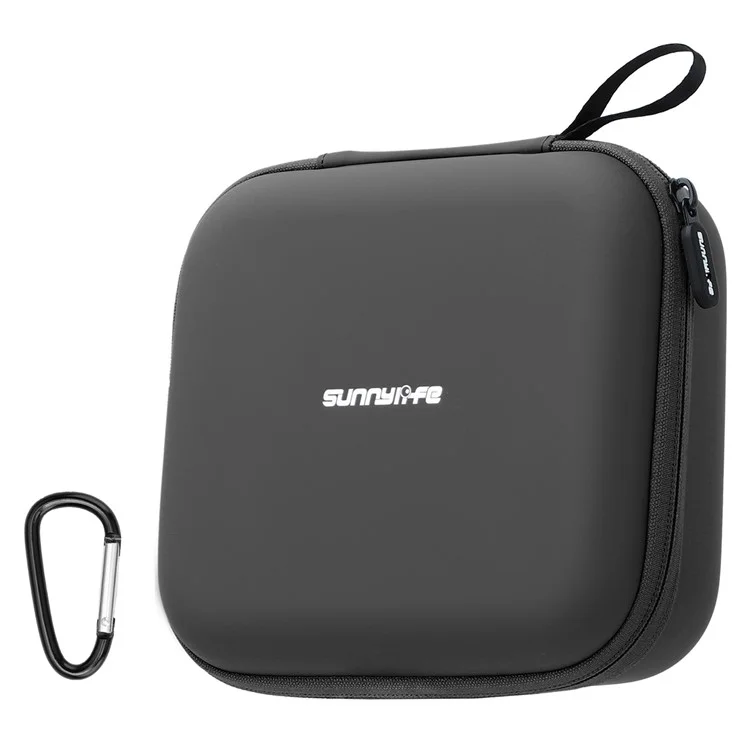 SUNNYLIFE FP-B957 For DJI Flip Drone Carrying Bag 2 Batteries Portable Travel Case with Carabiner - Black
