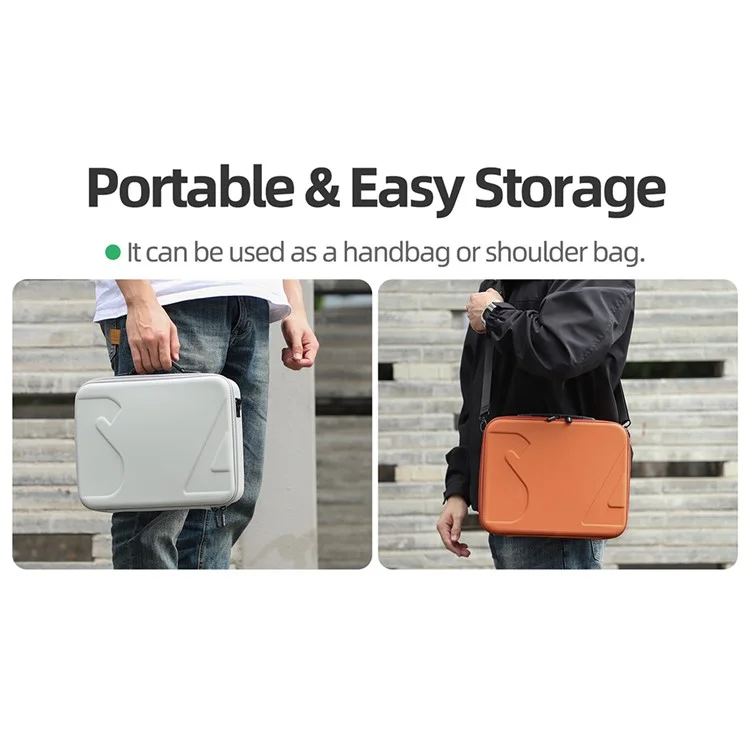 SUNNYLIFE FP-B958 DJI Flip Drohne Tragetasche 5 Batterien Ledertasche - Orange