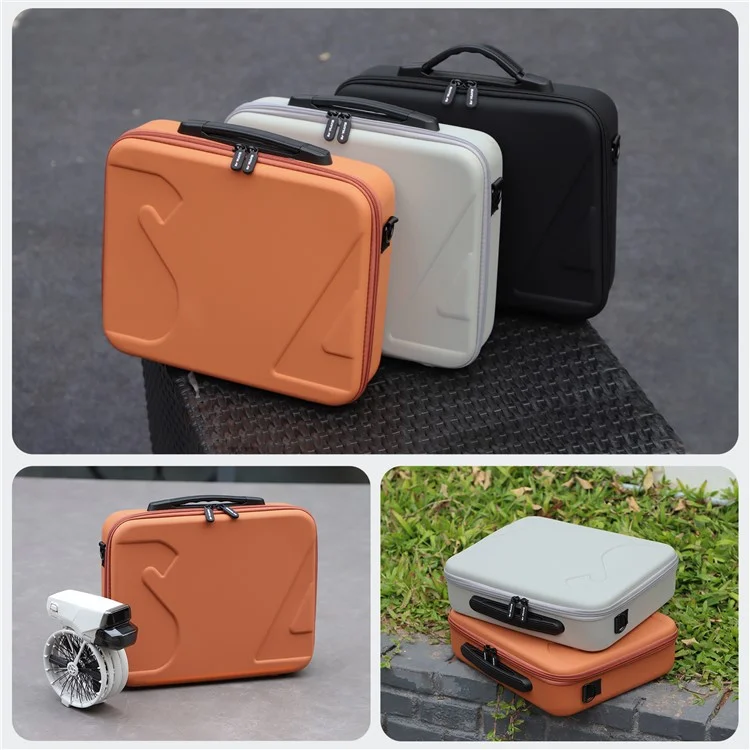 SUNNYLIFE FP-B958 DJI Flip Drohne Tragetasche 5 Batterien Ledertasche - Orange