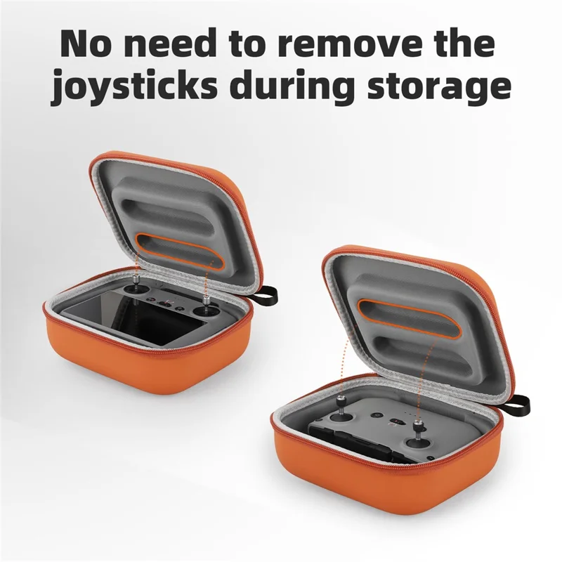 SUNNYLIFE B977 Remote Control Case for DJI RC 2 / RC / RC-N3 / RC-N2 / RC-N1 PU EVA Protective Storage Bag - Black