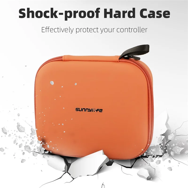 SUNNYLIFE B977 Remote Control Case for DJI RC 2 / RC / RC-N3 / RC-N2 / RC-N1 PU EVA Protective Storage Bag - Black