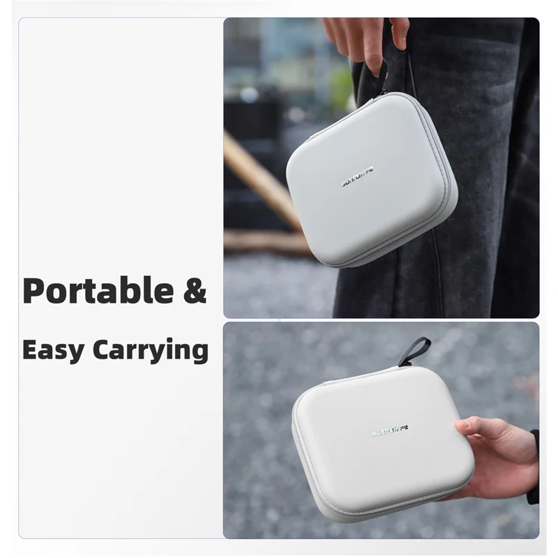 SUNNYLIFE B977 Remote Control Case for DJI RC 2 / RC / RC-N3 / RC-N2 / RC-N1 PU EVA Protective Storage Bag - Black