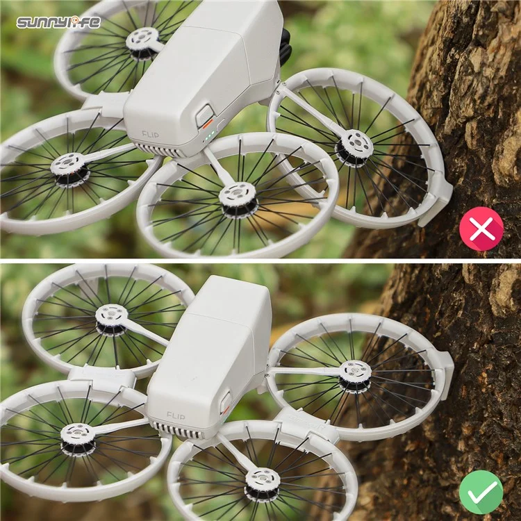 SUNNYLIFE FP-GK976 Für DJI Flip Drohne 1 Paar Propeller-Arm Stoßdämpfer Kunststoff-Stabilisator Befestigungsschelle