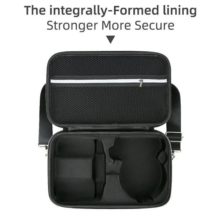Carrying Case for DJI Flip + RC-2 Remote Controller Storage Bag RC Drone EVA Protective Bag - Black