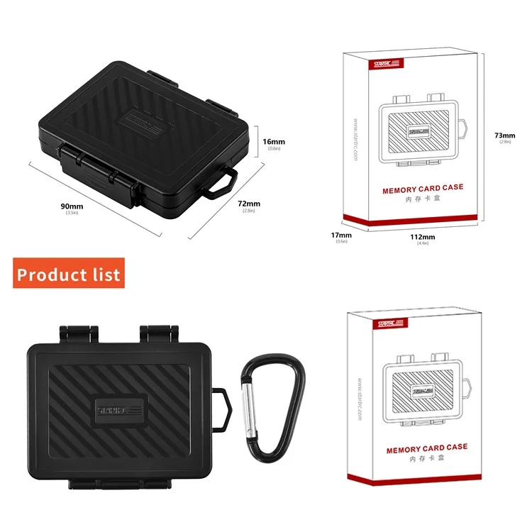 STARTRC V1 1156737 Drone Camera Remote Memory Card Case 24 Slots Storage Box for SD / TF / Nano SIM Cards