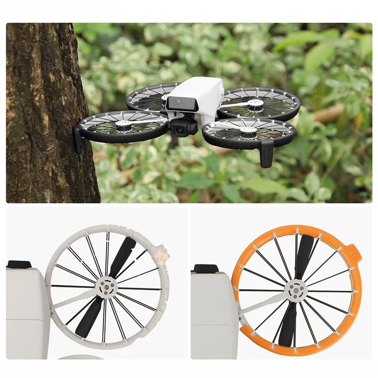 SUNNYLIFE FP-KC960 For DJI Flip Drone Propeller Guards TPE Anti Collision Propeller Edge Protector - Red