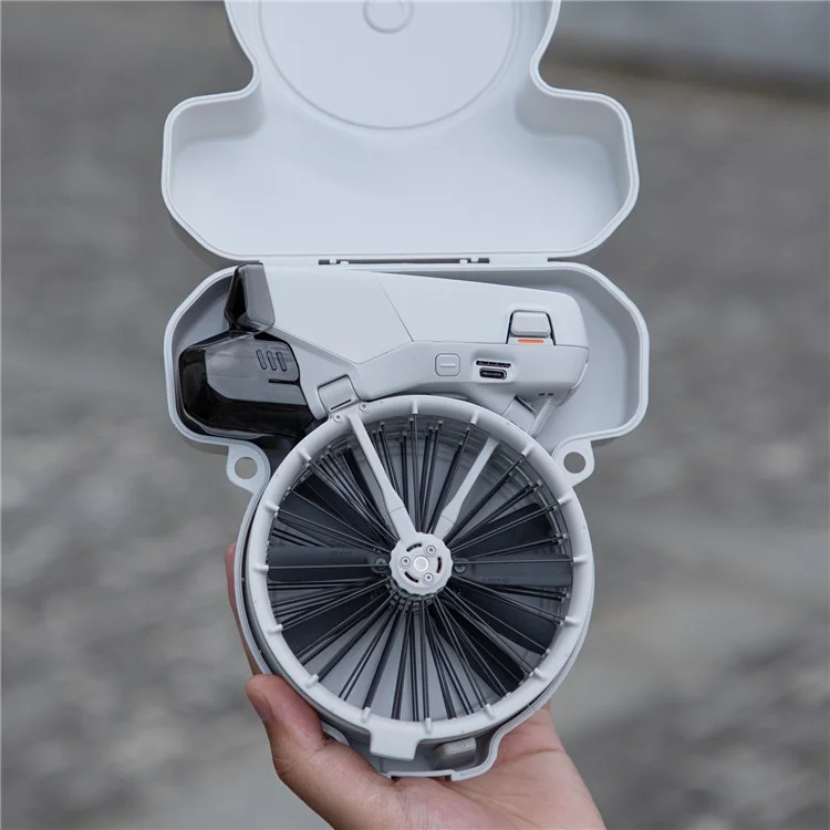 SUNNYLIFE FP-SN953 Transporttasche für DJI Flip Drohne - Kalebassen-Form, stoßfeste Aufbewahrungstasche mit Umhängeband und Karabiner - Orange
