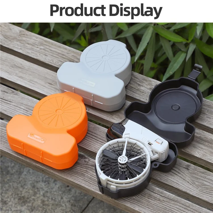 SUNNYLIFE FP-SN953 Transporttasche für DJI Flip Drohne - Kalebassen-Form, stoßfeste Aufbewahrungstasche mit Umhängeband und Karabiner - Orange