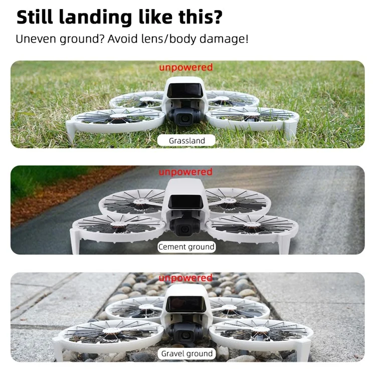 BRDRC Für DJI Flip Faltbare Landegestelle Höhenerhöhung Schutzbeine Drohnen-Zubehör