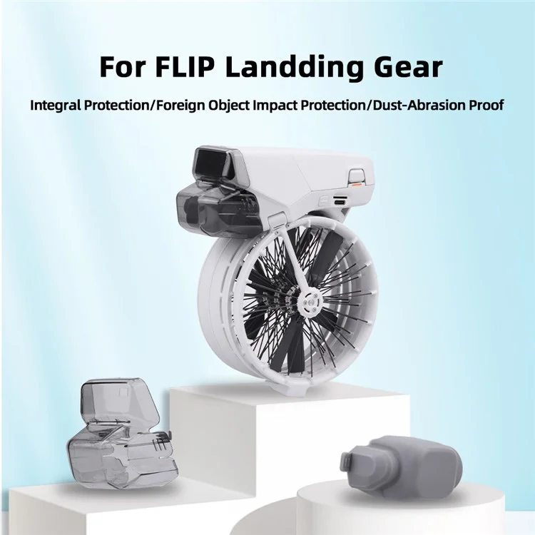 BRDRC For DJI Flip Lens Cap Gimbal Protector with IR Sensor Cover Snap-On Installation