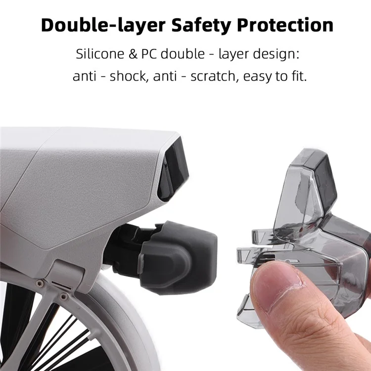 BRDRC For DJI Flip Lens Cap Gimbal Protector with IR Sensor Cover Snap-On Installation