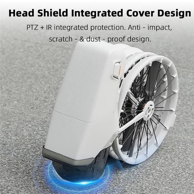 BRDRC For DJI Flip Lens Cap Gimbal Protector with IR Sensor Cover Snap-On Installation