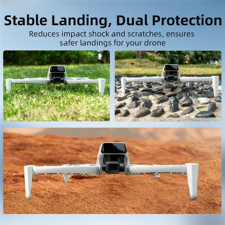 BRDRC Para DJI Pernas de Suporte de Aumento de Altura de Proteção de Gimbal com Trem de Pouso Dobrável em TPU