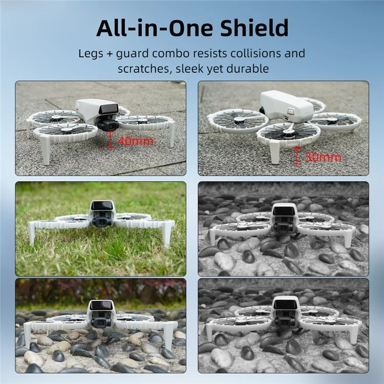 BRDRC 4Pcs For DJI Flip Propeller Protector Guard TPU Shock Absorption Blade Isolation Rings