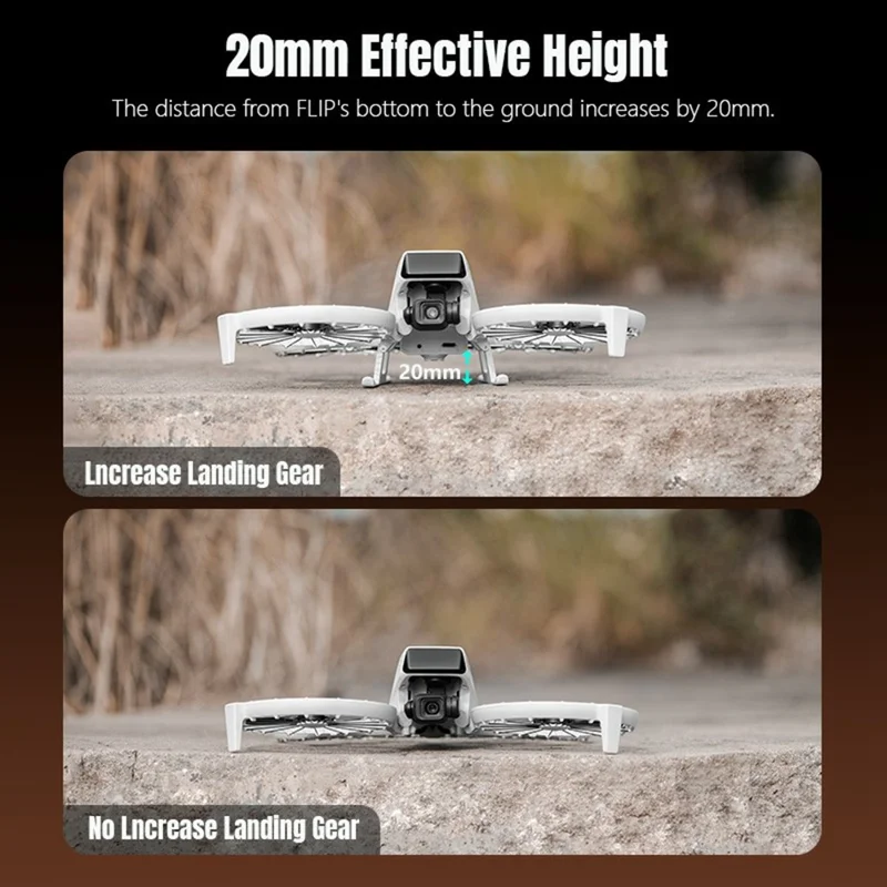 STARTRC 12200088 For DJI Flip Landing Gear with Night Light RC Drone Stand Accessory