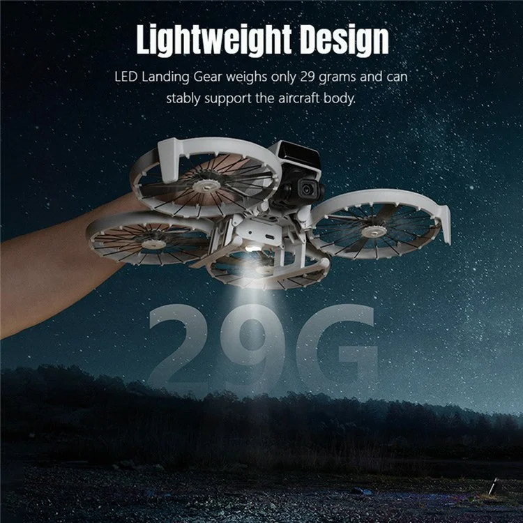 STARTRC 12200088 For DJI Flip Landing Gear with Night Light RC Drone Stand Accessory