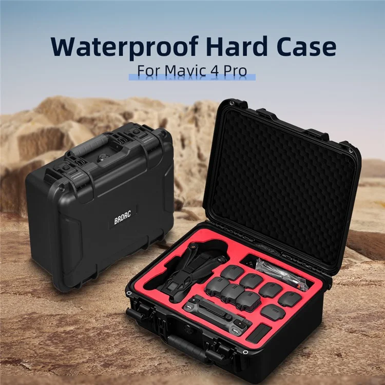 BRDRC for DJI Mavic 4 Pro Case Waterproof IP67 Dustproof Storage Bag Drone Accessories