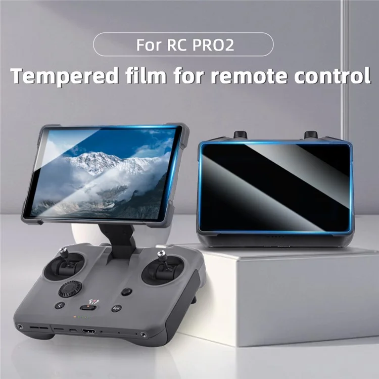 2 Unidades Protector de Pantalla de Cristal Templado Ultrafino para Mando a Distancia DJI RC Pro 2 con Pantalla