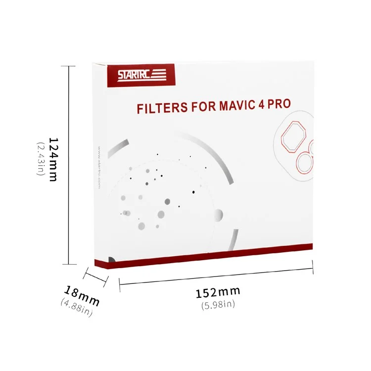 STARTRC 12020053 For DJI Mavic 4 Pro ND Filter Set ND8 / ND16 / ND32 / ND64 Optical Glass Lens Filters