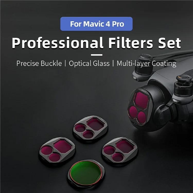 STARTRC 12020054 Conjunto de Filtros para Câmera de Drone DJI Mavic 4 Pro CPL / ND8 / ND32 / ND64