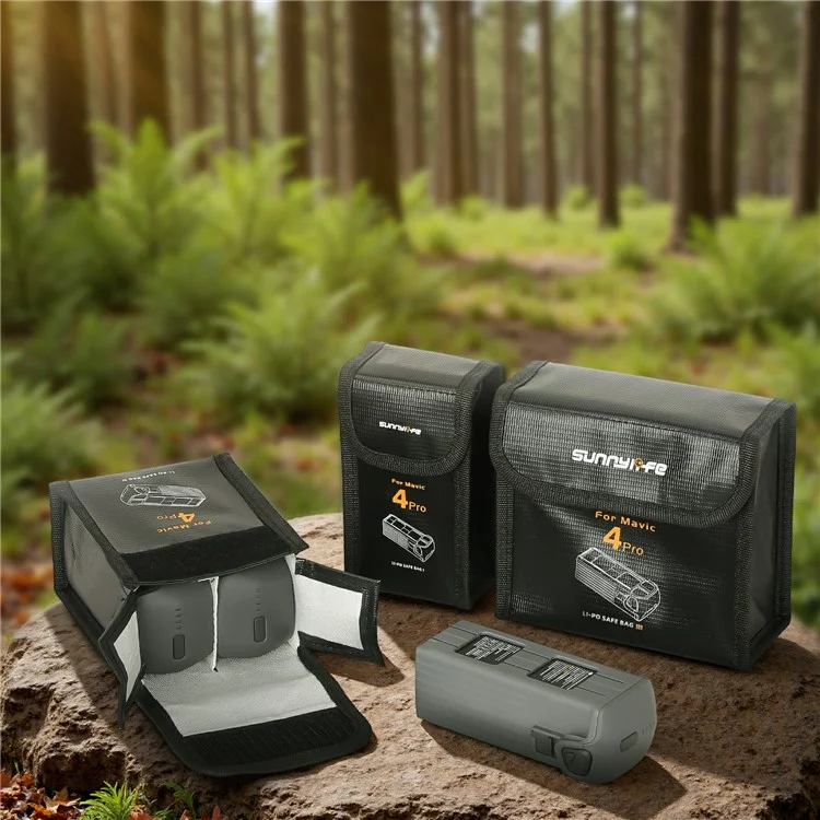 SUNNYLIFE M4P-DC09 For DJI Mavic 4 Pro Battery Safety Bag Explosion-Proof Pouch for Single Battery
