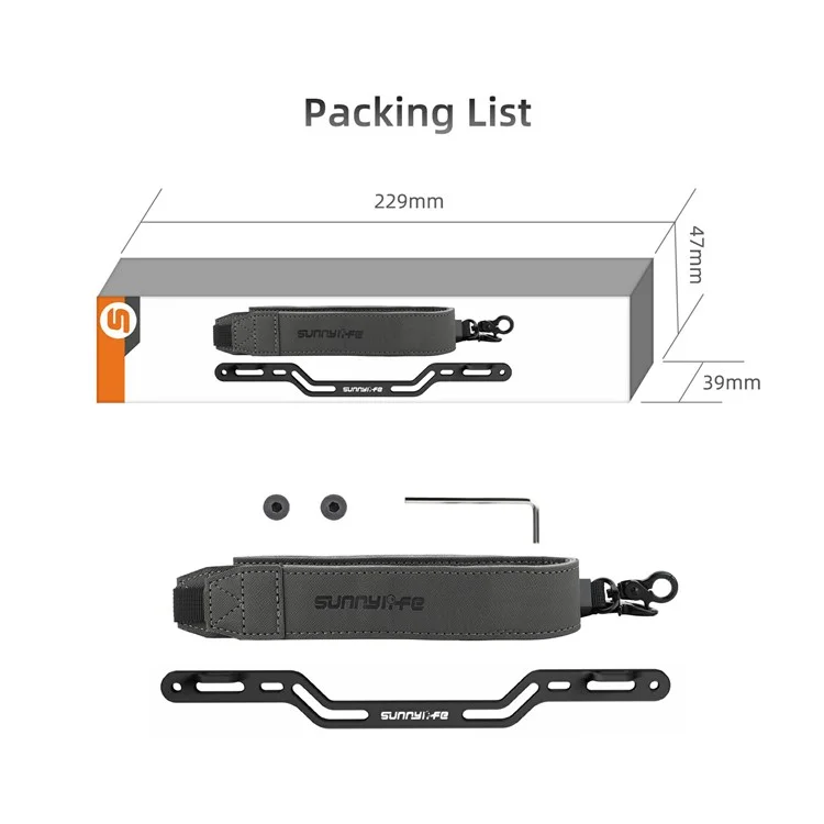 SUNNYLIFE GS998 For DJI RC Plus 2 / 1 Aluminum Alloy Hook + Adjustable Leather Lanyard