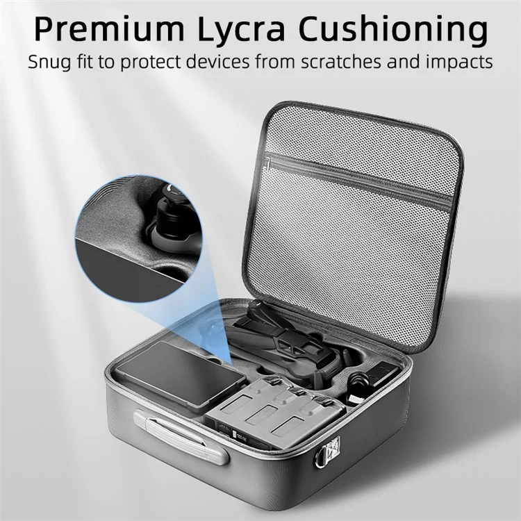 BRDRC Para DJI Mavic 4 Pro Bolsa de almacenamiento Resistente al agua y a los golpes Estuche de transporte con correa de hombro desmontable - para Control remoto RC 2