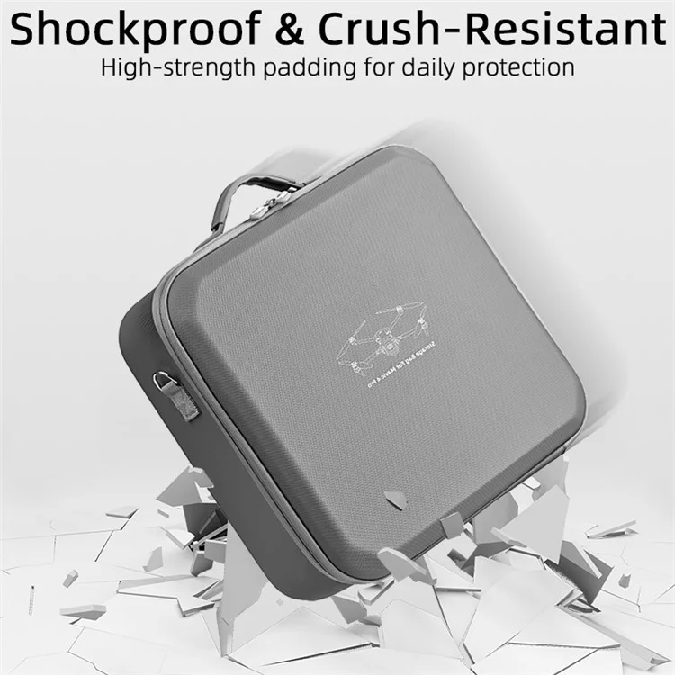 BRDRC Para DJI Mavic 4 Pro Bolsa de almacenamiento Resistente al agua y a los golpes Estuche de transporte con correa de hombro desmontable - para Control remoto RC 2