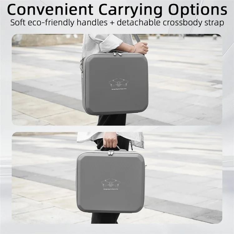 BRDRC Para DJI Mavic 4 Pro Bolsa de almacenamiento Resistente al agua y a los golpes Estuche de transporte con correa de hombro desmontable - para Control remoto RC 2