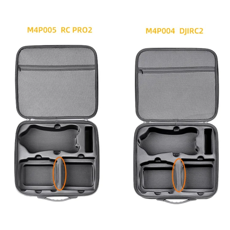 BRDRC Para DJI Mavic 4 Pro Bolsa de almacenamiento Resistente al agua y a los golpes Estuche de transporte con correa de hombro desmontable - para Control remoto RC 2