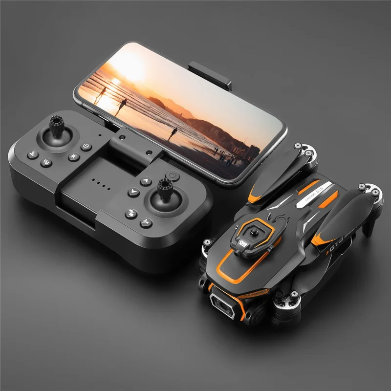 Drone RC Pliable GT5 avec Caméra HD 480P WiFi FPV Quadricoptère Brushless avec 3 Batteries