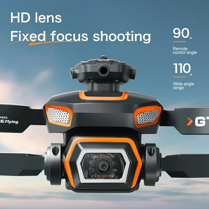 GT5 Faltbarer RC-Drohne mit 720P HD-Kamera, WLAN FPV, bürstenlosem Quadcopter und 3 Batterien