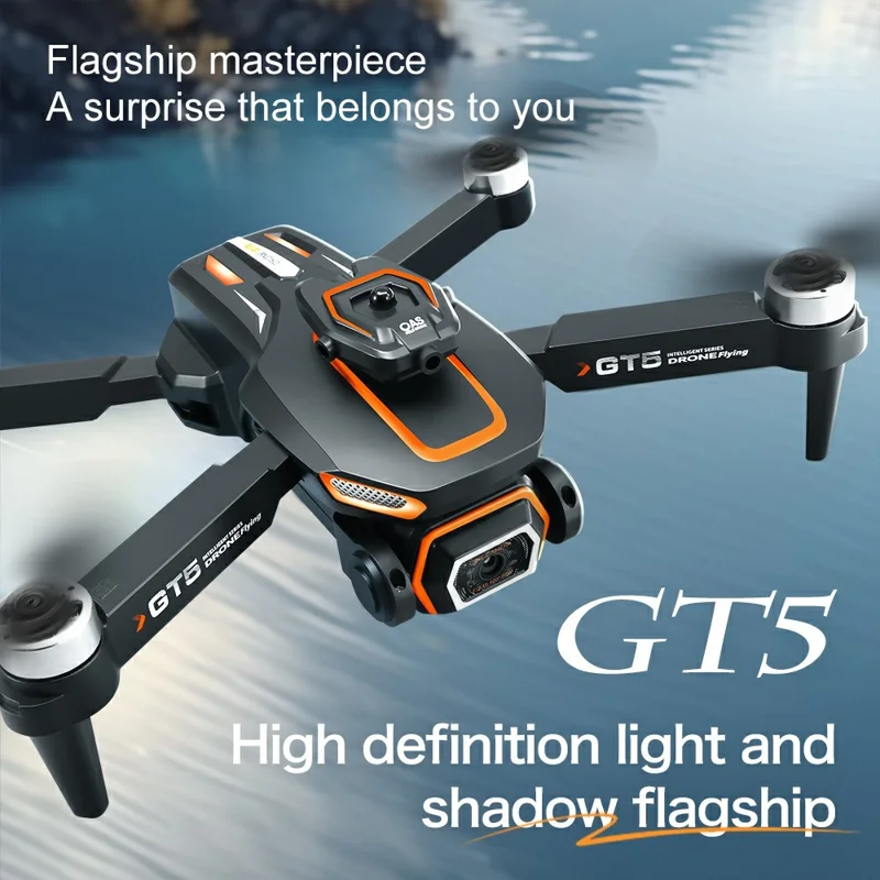 GT5 Foldable RC Drone 720P HD Camera WiFi FPV Brushless Quadcopter with 2 Batteries