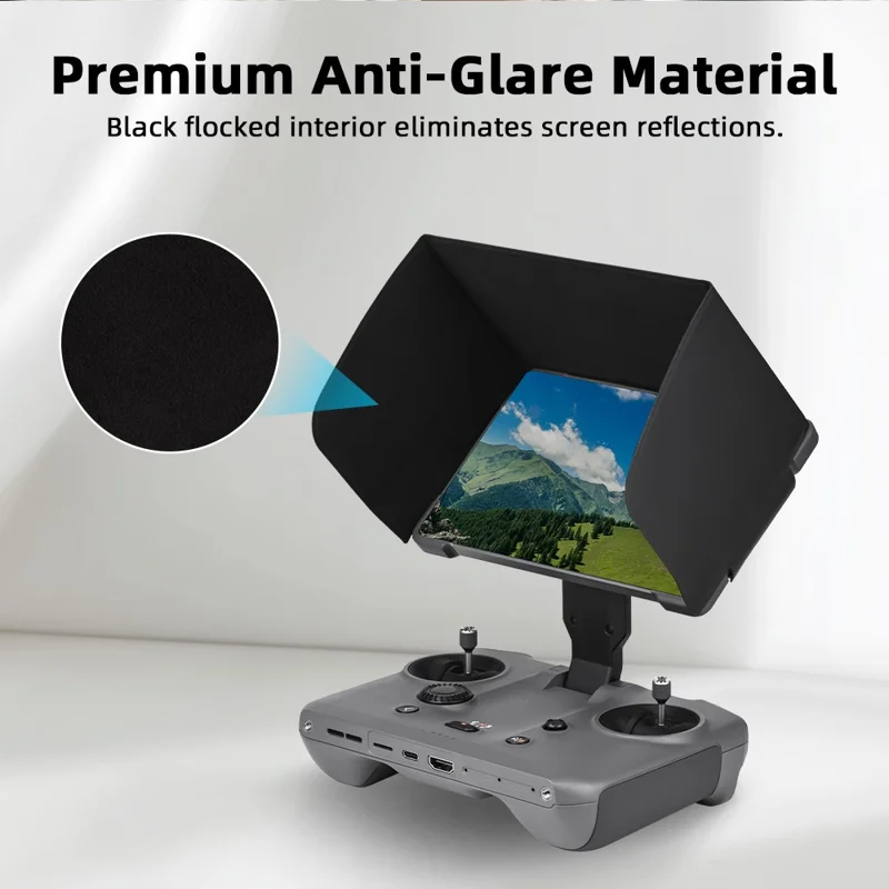 BRDRC Pour DJI RC Pro 2 Pare-soleil Anti-éblouissement Protecteur d'écran Pliable Léger Capot de Télécommande