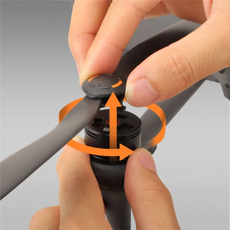 SUNNYLIFE 1158F-2 For DJI Mavic 4 Pro Drone 2 Pairs Propellers Quick Release Low Noise Replacement Propellers - Orange Tip