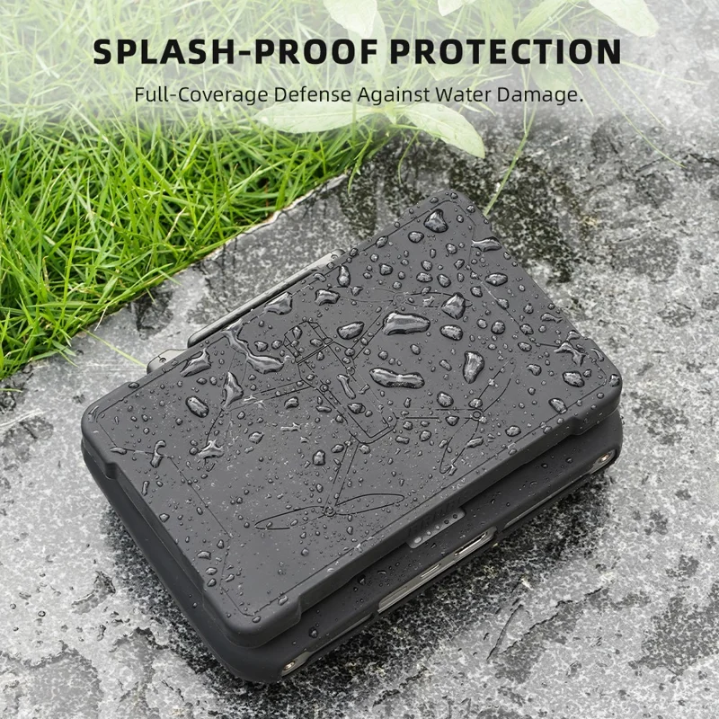 BRDRD Étui en silicone avec protection d'écran pour télécommande DJI RC Pro 2 - Noir