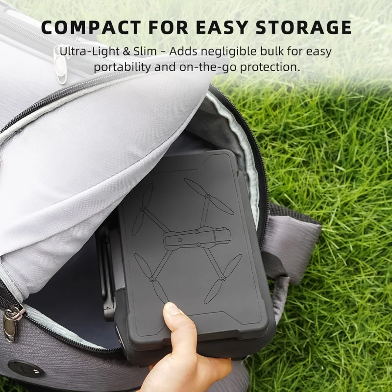BRDRD Étui en silicone avec protection d'écran pour télécommande DJI RC Pro 2 - Noir