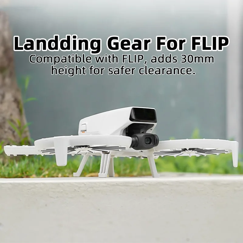 BRDRC Pour DJI Flip Rehausseur de train d'atterrissage 30mm Rallonge des jambes supérieures et inférieures