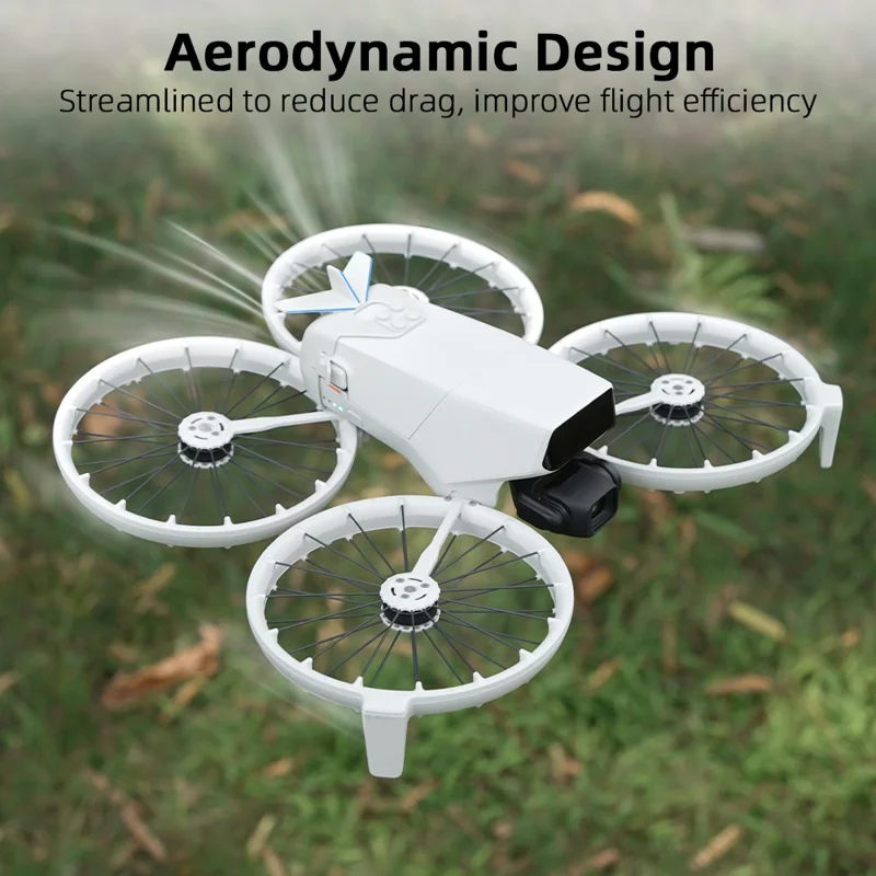 BRDRC Pour DJI Flip Drone Conception aérodynamique Aile de queue de vol Verrou anti-desserrage de la batterie