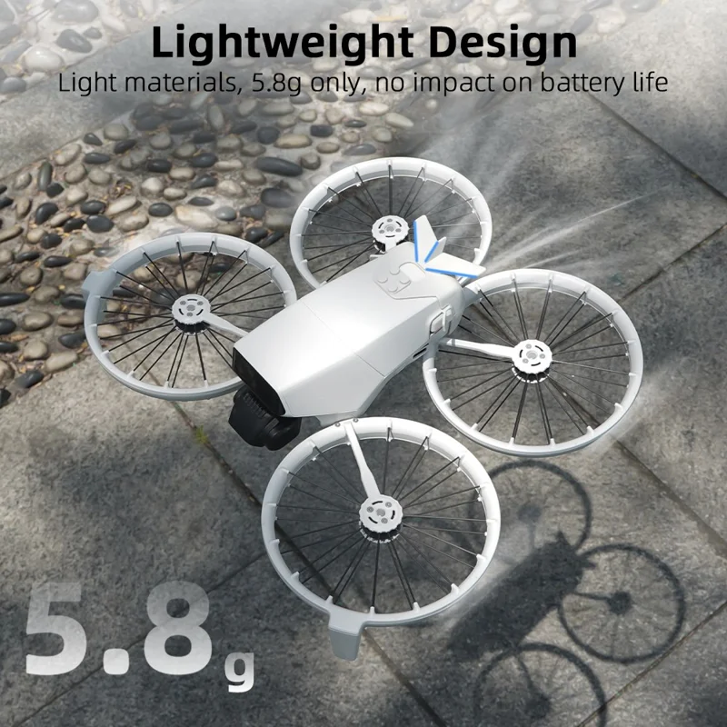 BRDRC Pour DJI Flip Drone Conception aérodynamique Aile de queue de vol Verrou anti-desserrage de la batterie