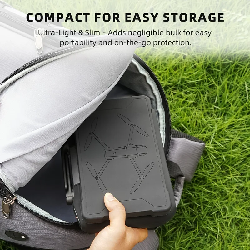 Capa de Silicone para Controle Remoto DJI RC Pro 2 - Proteção Resistente a Poeira e Arranhões - Preto