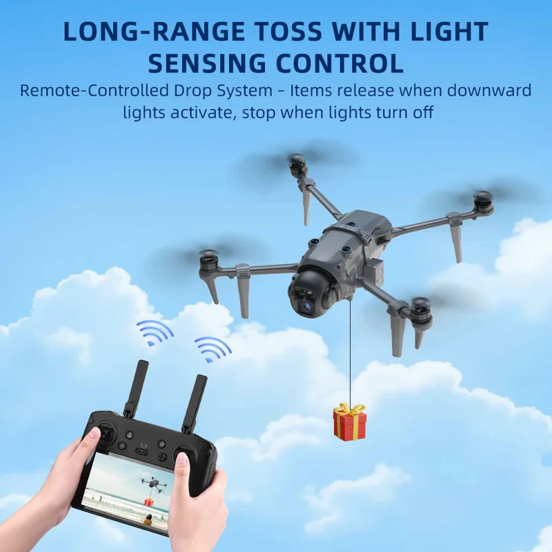 BRDRC For DJI Mavic 4 Pro Drone Light Sensing Control Payload Dropper and Landing Gear