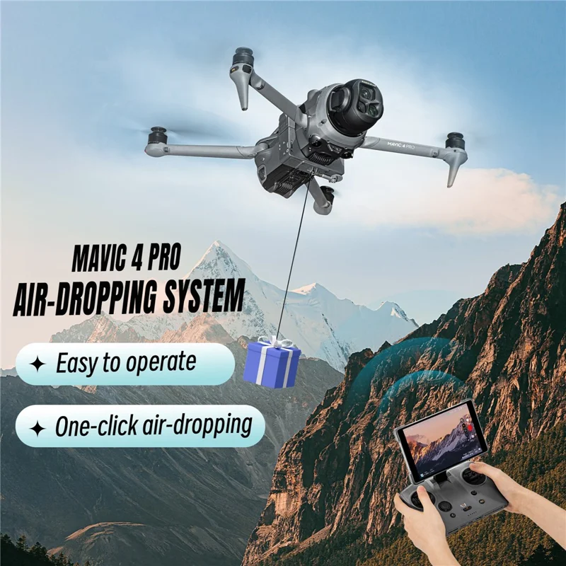 STARTRC 12020050 Per DJI Mavic 4 Pro Drone Sgancio Payload Fotosensibile Telecomandato con Supporto di Espansione