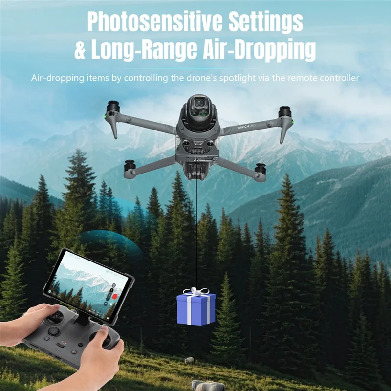 STARTRC 12020050 Per DJI Mavic 4 Pro Drone Sgancio Payload Fotosensibile Telecomandato con Supporto di Espansione