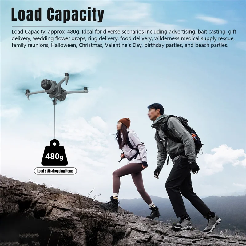 STARTRC 12020050 Per DJI Mavic 4 Pro Drone Sgancio Payload Fotosensibile Telecomandato con Supporto di Espansione