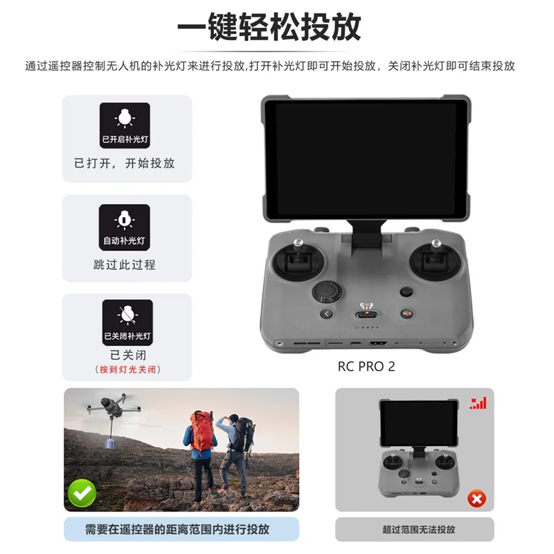 STARTRC 12020050 Per DJI Mavic 4 Pro Drone Sgancio Payload Fotosensibile Telecomandato con Supporto di Espansione