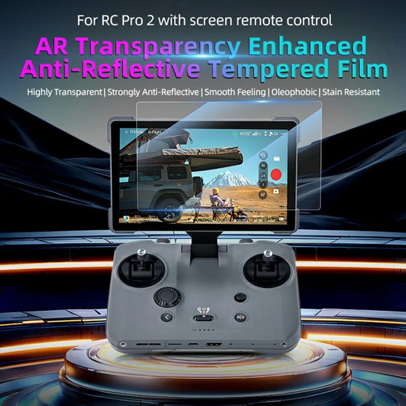 STARTRC 12020061 For DJI RC Pro 2 Remote Control Screen Protector AR Anti Glare 9H Hardness Tempered Glass Film