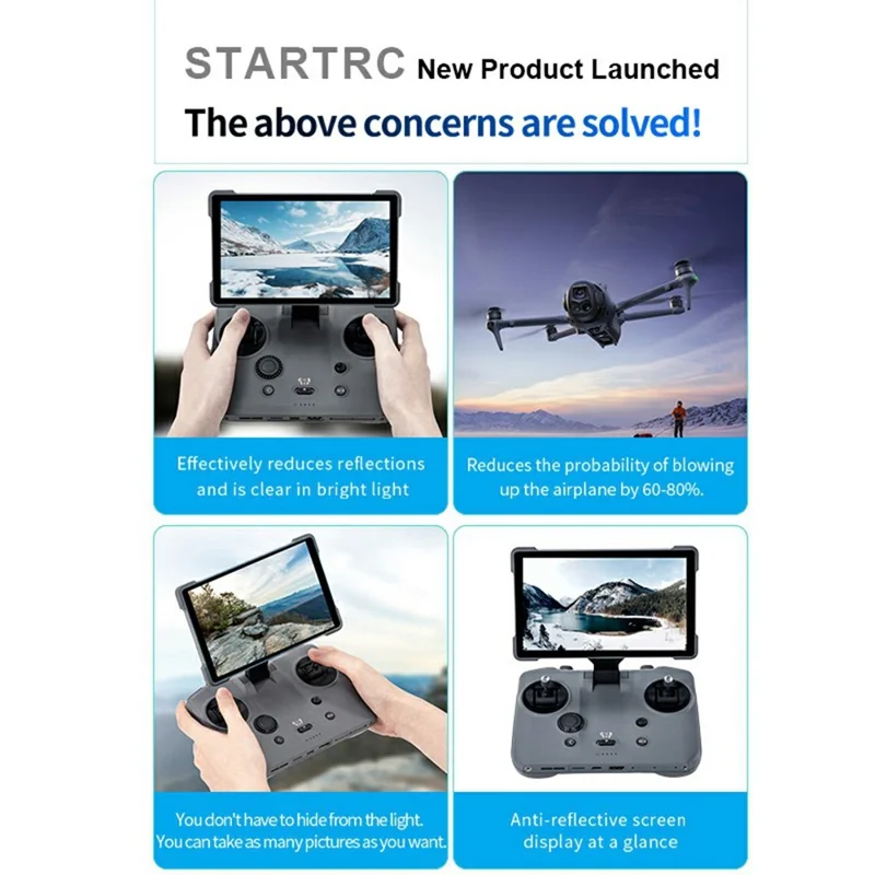 STARTRC 12020061 For DJI RC Pro 2 Remote Control Screen Protector AR Anti Glare 9H Hardness Tempered Glass Film